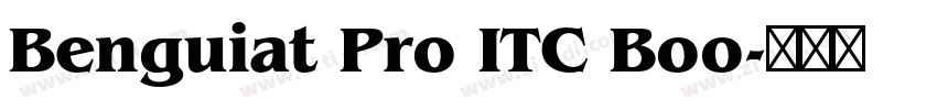 Benguiat Pro ITC Boo字体转换